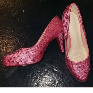 Pink Rhinestone Shoes